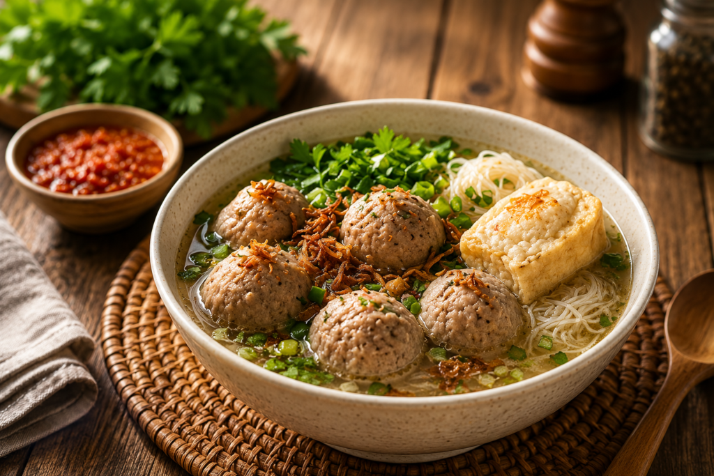 (Papitong) Bakso + Tahu