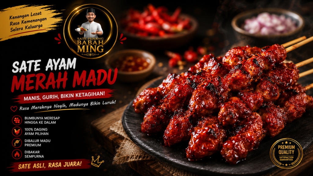(SPBM) Sate Ayam Merah Madu