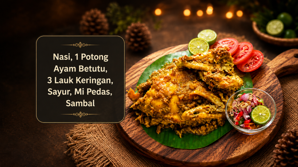 (NPBA) Nasi Pedas Ayam Betutu Bali