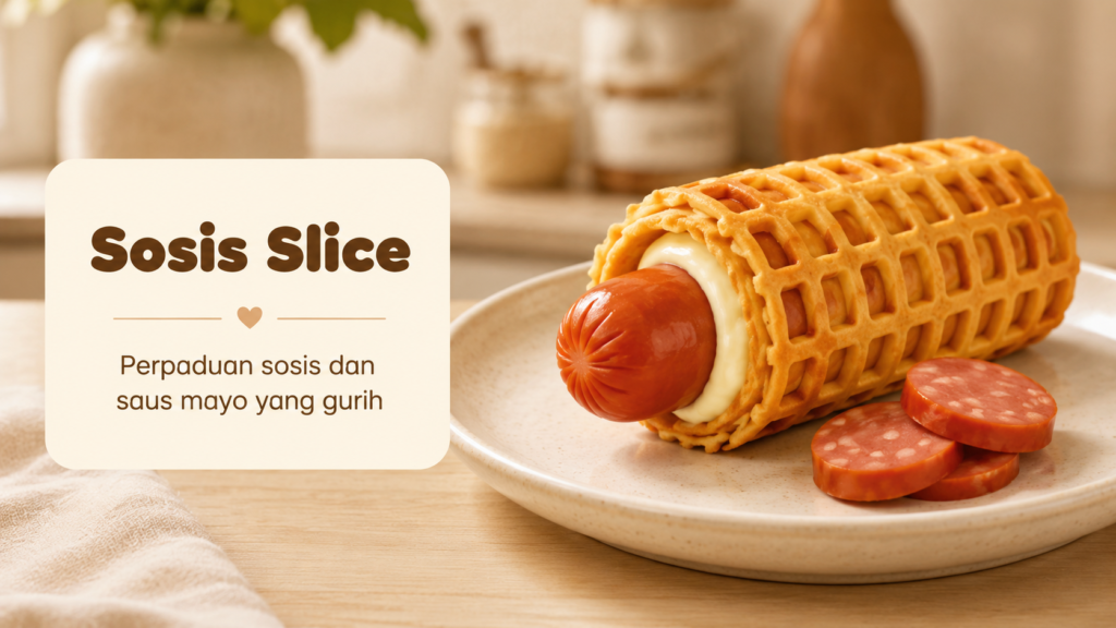 (KCMB) Roll Cake Sosis Slice