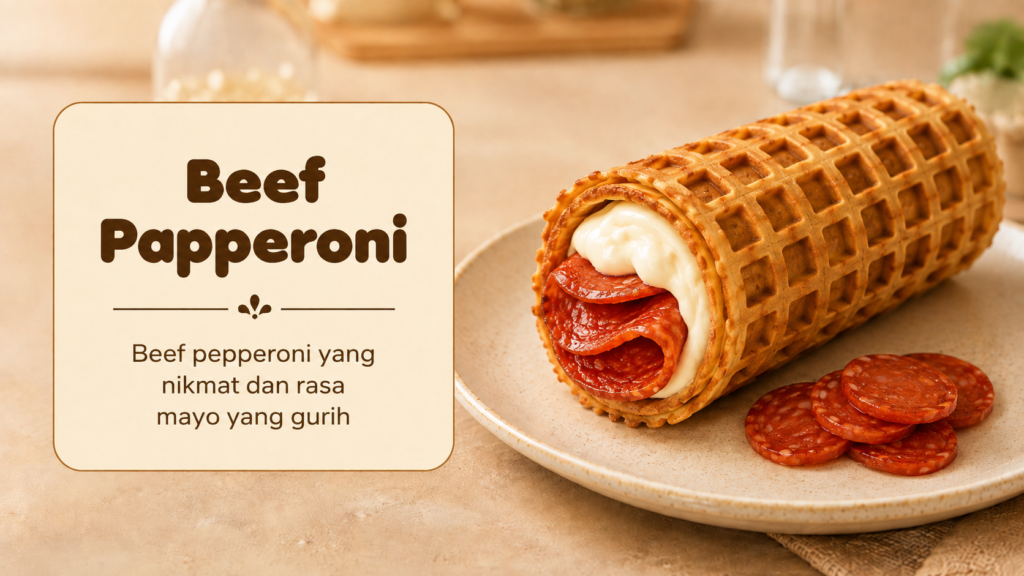 (KCMB) Roll Cake Beef Pepperoni