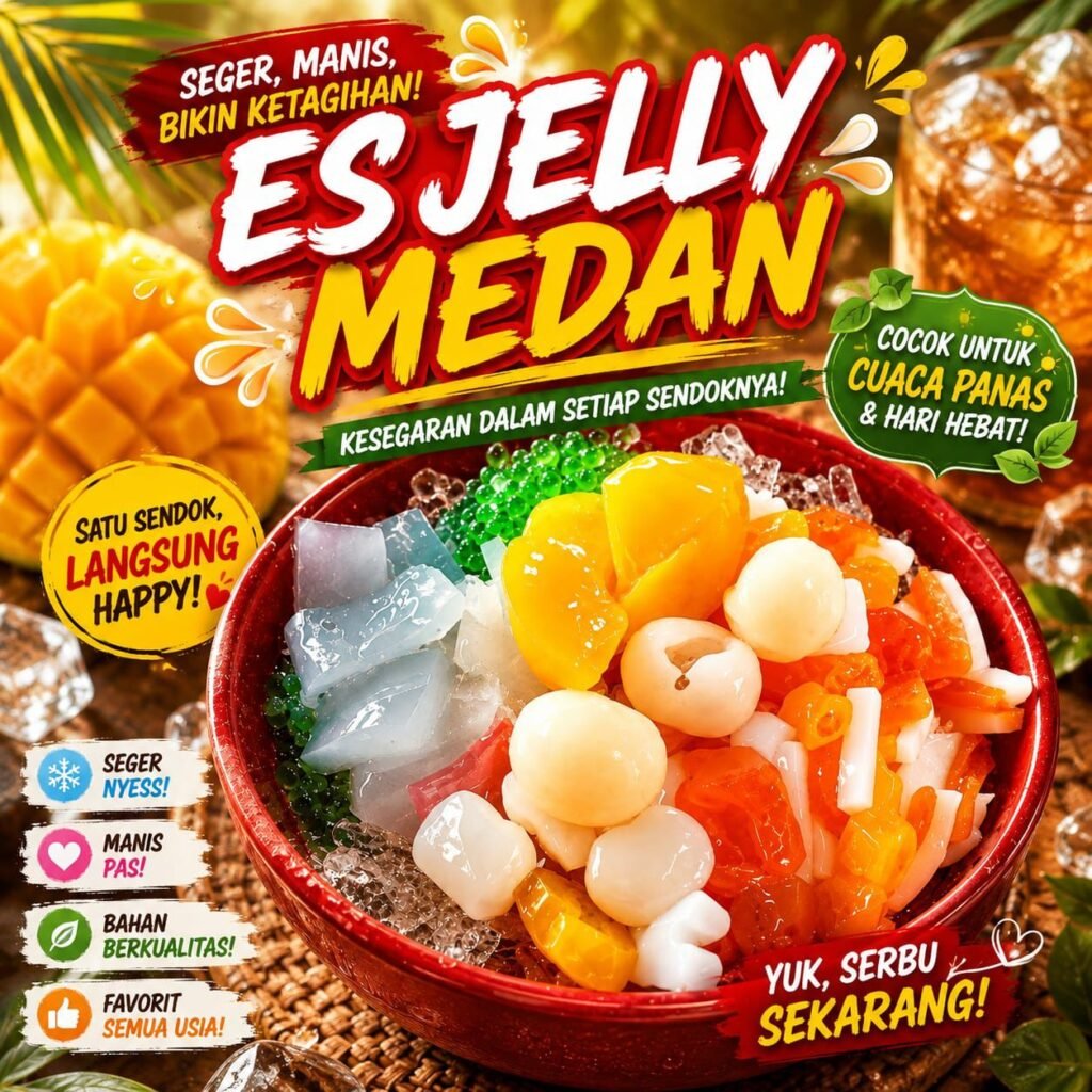 (MJ) Es Jelly Kombinasi Campur Buah